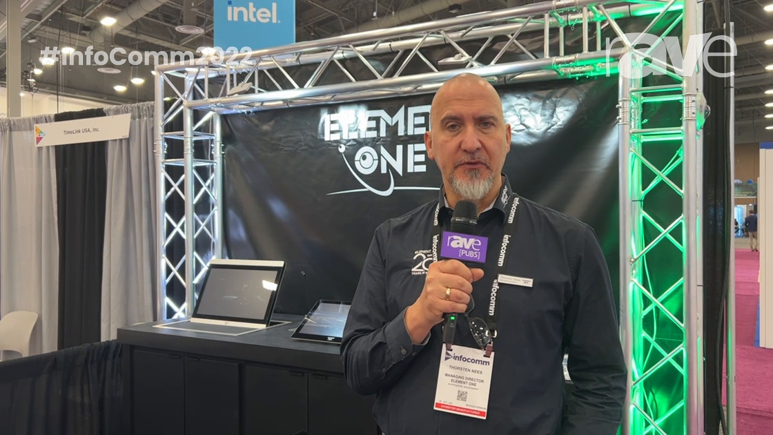 InfoComm 2022: Element One Shows FOLD Retractable Touch Monitor with V-FREE Automatic Disinfection