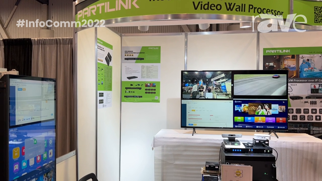 InfoComm 2022: Partilink Talks HDMI 2.0 Multiviewer, 4K60 Video Wall Processor and More