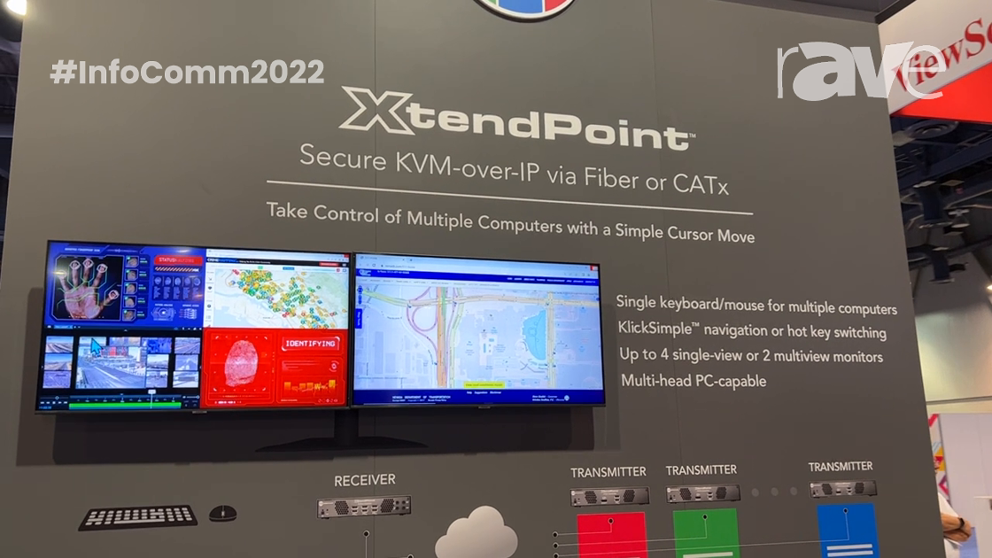 InfoComm 2022: RGB Spectrum Shows XtendPoint KVM-over-IP for Control with a Simple Cursor Move