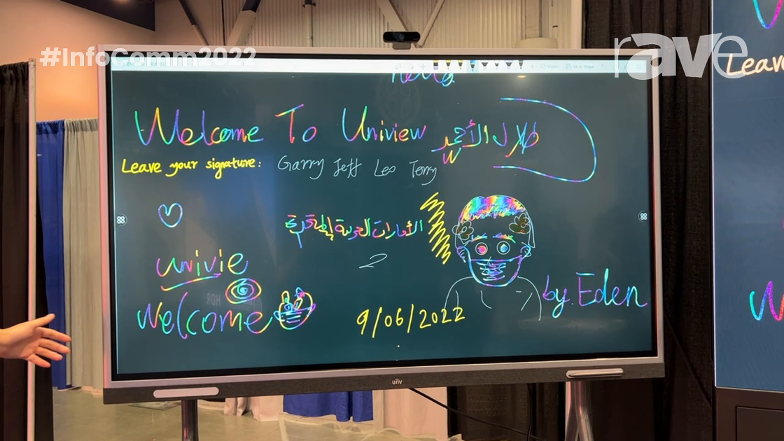 InfoComm 2022: UNV Shows Instanthub Smart Interactive Display with Whiteboarding and Android