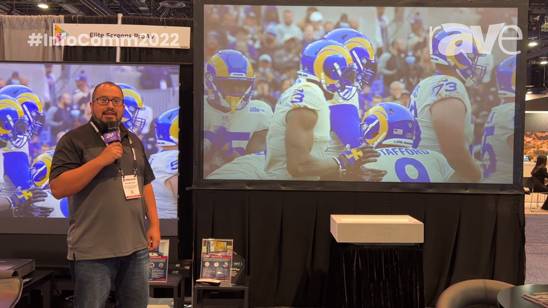 InfoComm 2022: Elite Screens Details Presenter Pro CLR 2 Series Projection Screen in Portable Format
