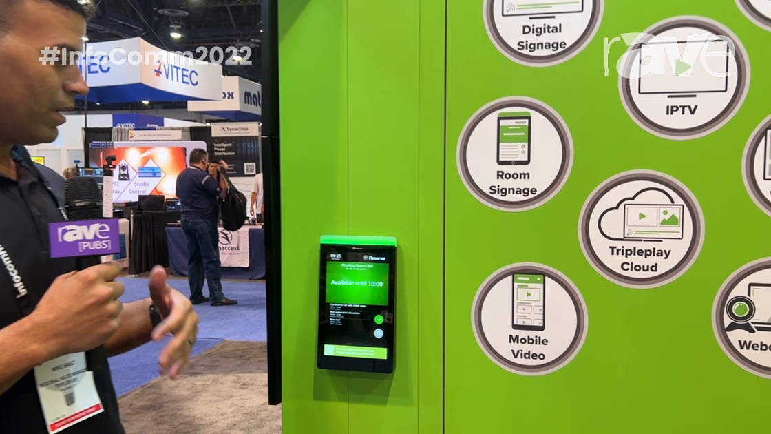 InfoComm 2022: Tripleplay Shows Reserva for Conference Room Booking Solution and Digital Signage