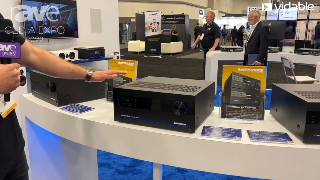 CEDIA Expo 22 AudioControl Adds Concert XR8S 16CH Receiver with eARC