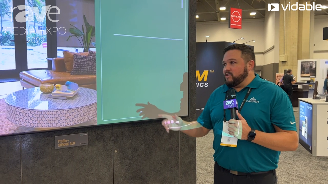 CEDIA Expo 22: Draper Outlines TecVision Fixed-Frame XH900X ALR and CS1200X ALR Projection Screens