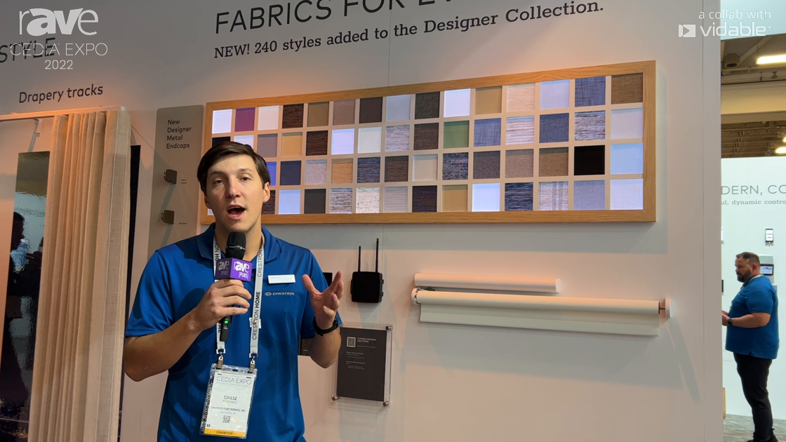 CEDIA Expo 22: Crestron Highlights Wired, Wireless Shades with 240 New Fabric Styles