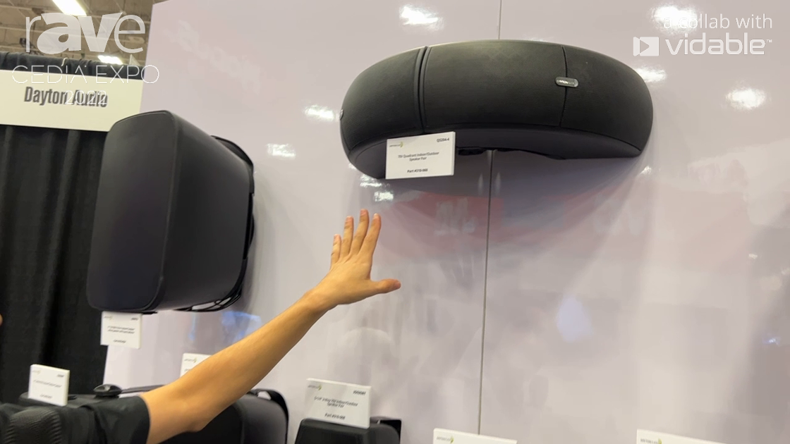 CEDIA Expo 22: Dayton Audio Highlights Curved Quadrant Speakers, Connect Four for 360° Donut Speaker