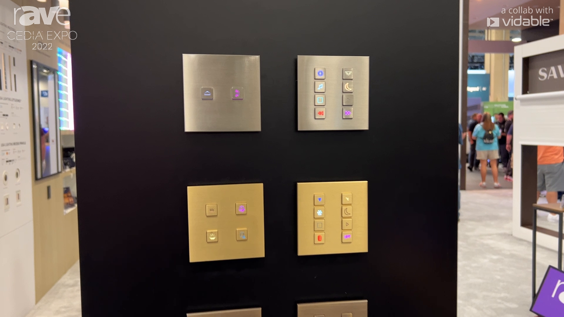 CEDIA Expo 22: Black Nova Features BLACKJACK Keypads with Backlit Buttons at Savant Booth