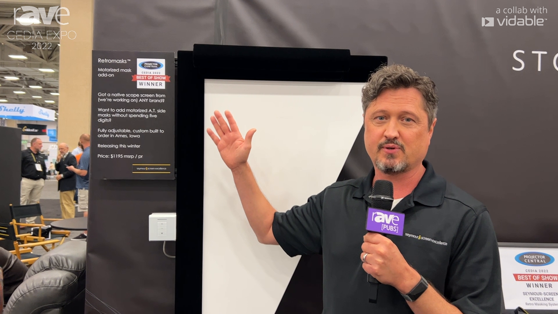 CEDIA Expo 22: Seymour Screen Excellence Shows Retromasks Accessory, Adds Masking to Any Screen
