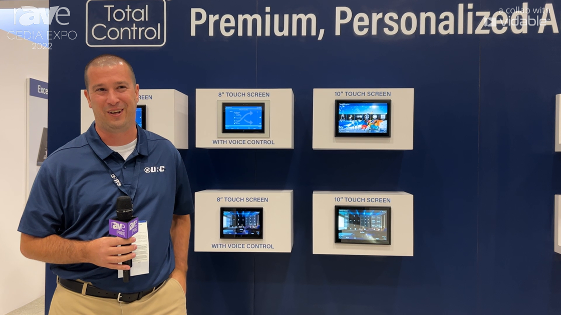 CEDIA Expo 22 URC Shows Touch Panels Including 5″, 7″, 8″, 10″ Wired