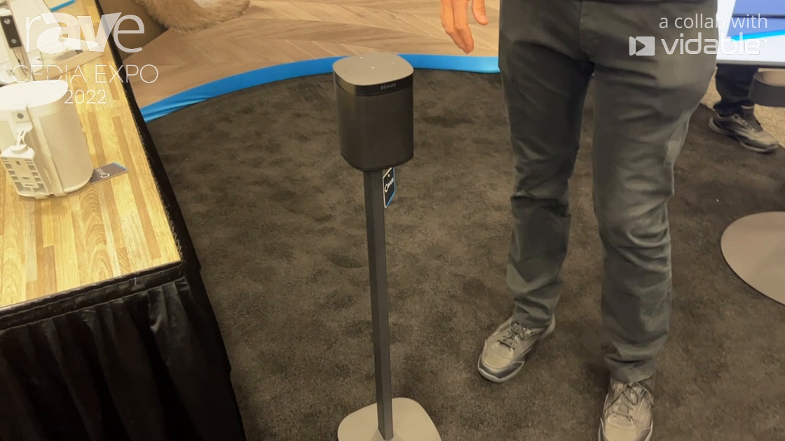 CEDIA Expo 22: Cavus International Shows Off Floor Stand for Sonos One Speaker