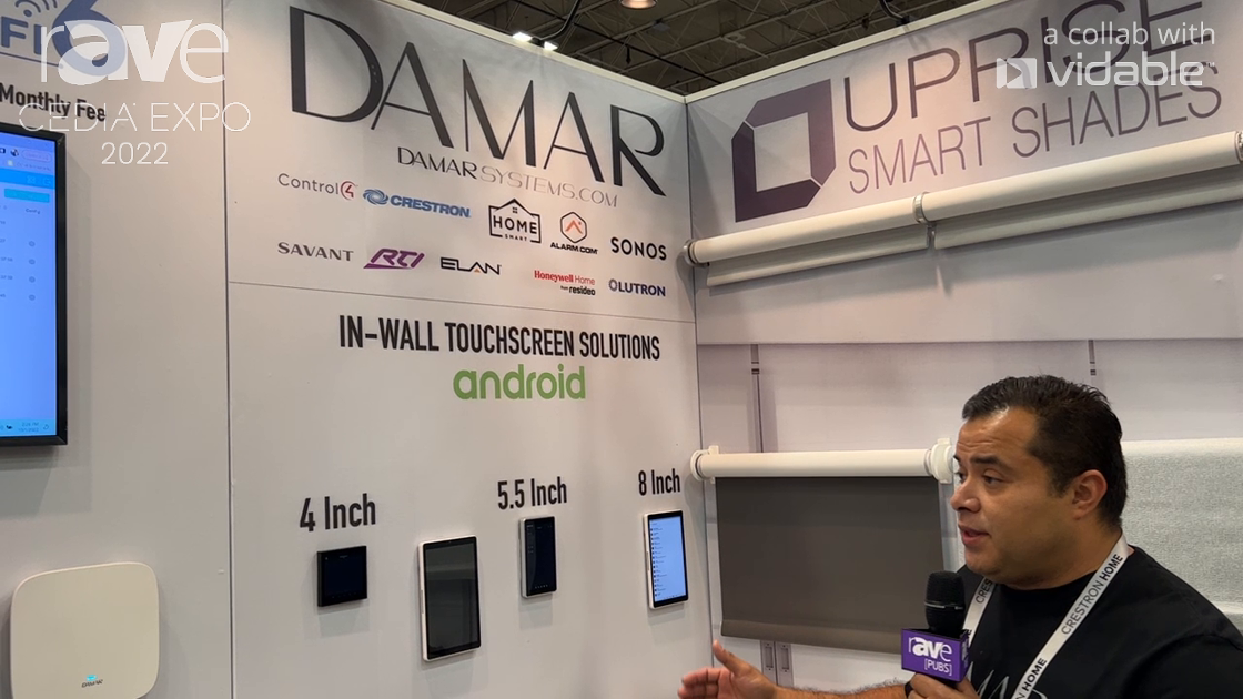 CEDIA Expo 22: Damar Systems Displays Line of In-Wall, Android-Based Touch Screens