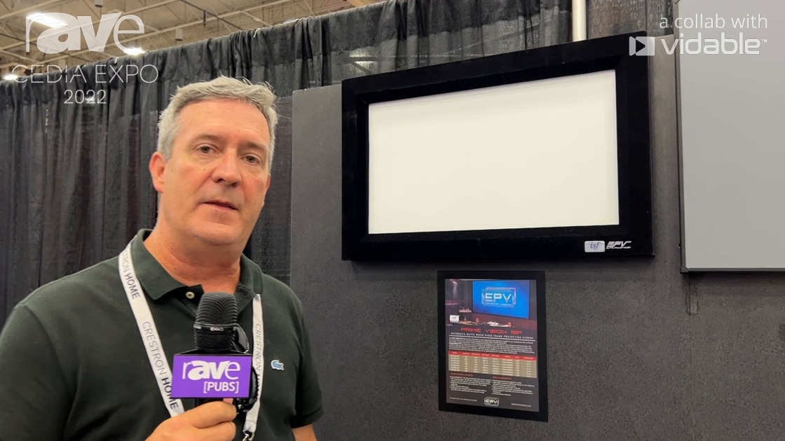 CEDIA Expo 22: EPV Screens Shows Prime Vision ISF Matte White Screen