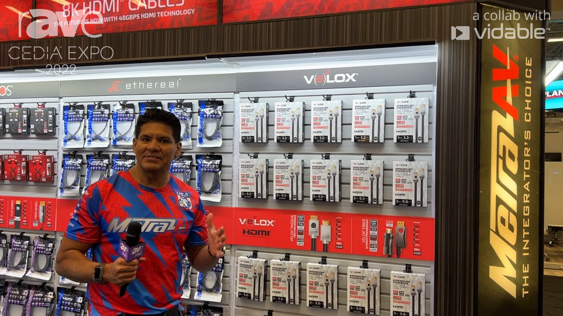 CEDIA Expo 22: MetraAV Presents Velox Line of 8K Ultra High Speed HDMI Cables