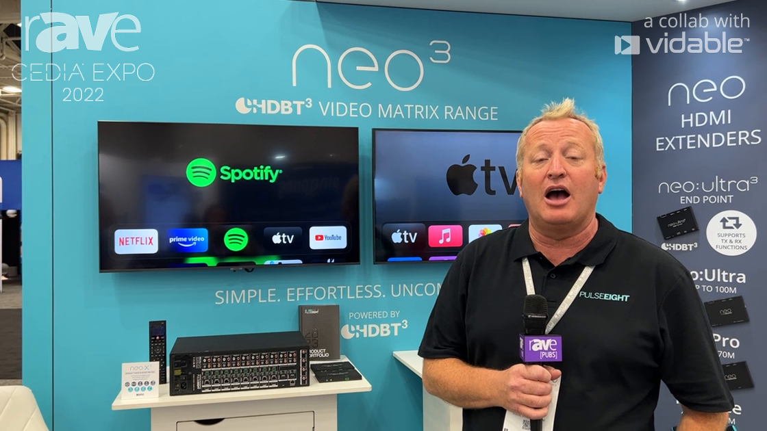 CEDIA Expo 22: Pulse-Eight Features Neo 3 HDBaseT 3 4K@60HzVideo Matrix