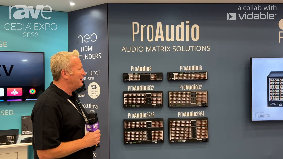 CEDIA Expo 22: Pulse-Eight Shows ProAudio Family of Audio Matrix Products