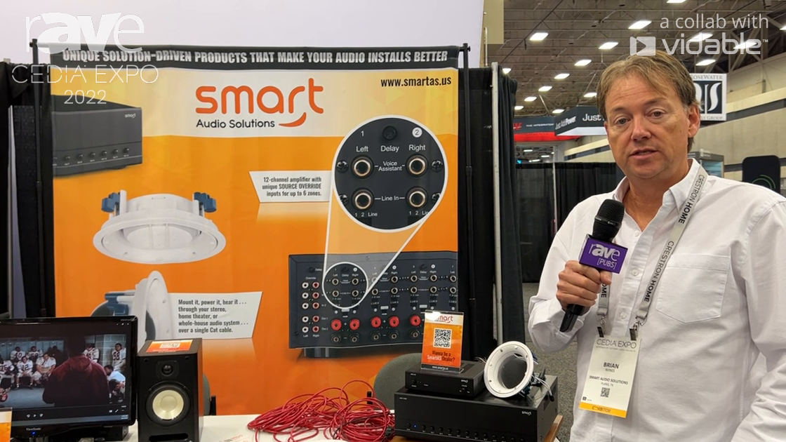 CEDIA Expo 22: Smart Audio Solutions Shows Echo Dot Mounting Bracket with Power and Audio Adapters