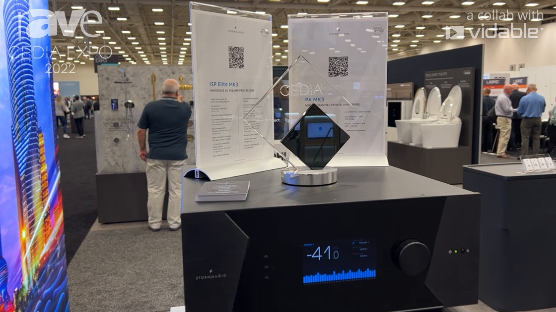 CEDIA Expo 22: StormAudio Features ISP Elite MK3 Receiver With Audio-Over-IP, Dante Support
