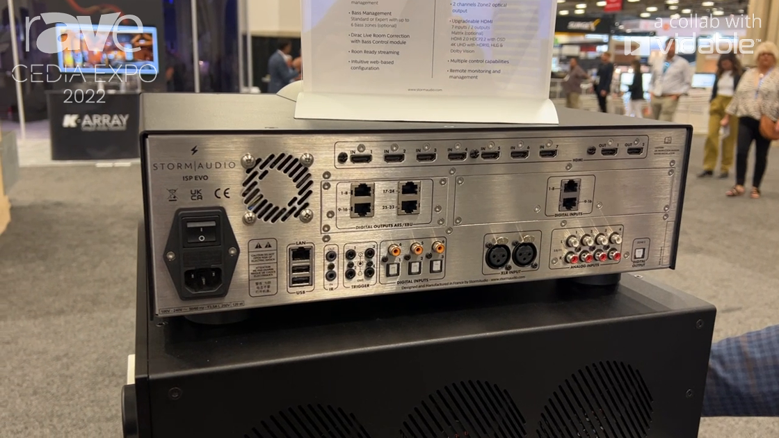 CEDIA Expo 22: StormAudio Intros ISP Evo All-Digital Surround Sound Audio Processor