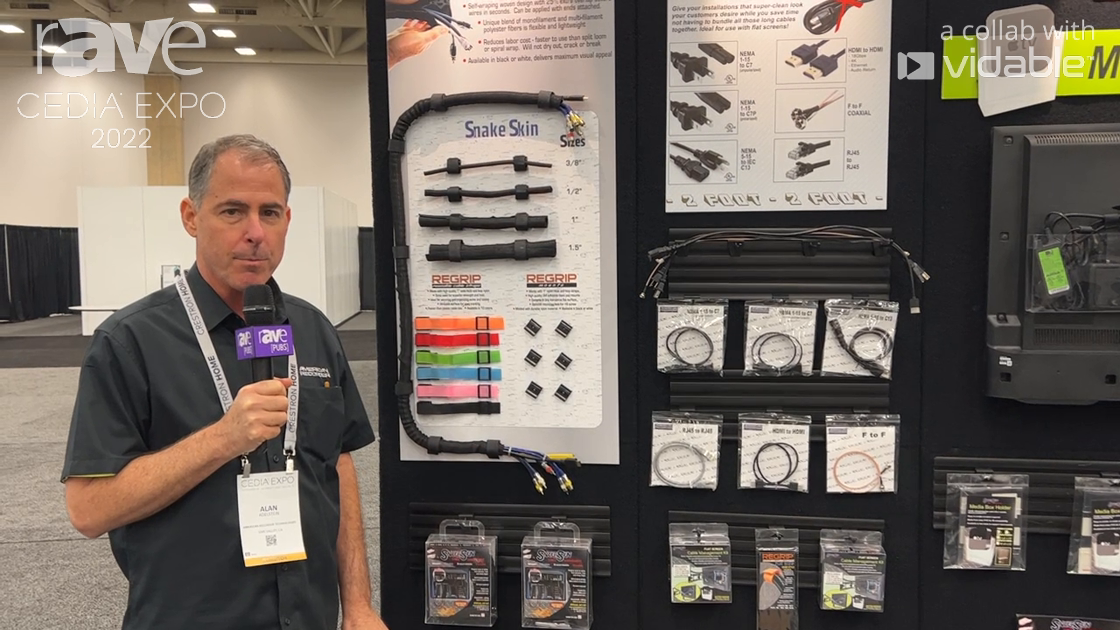 CEDIA Expo 22: American Recorder Technologies Demos Snake Skin Cable Management Product