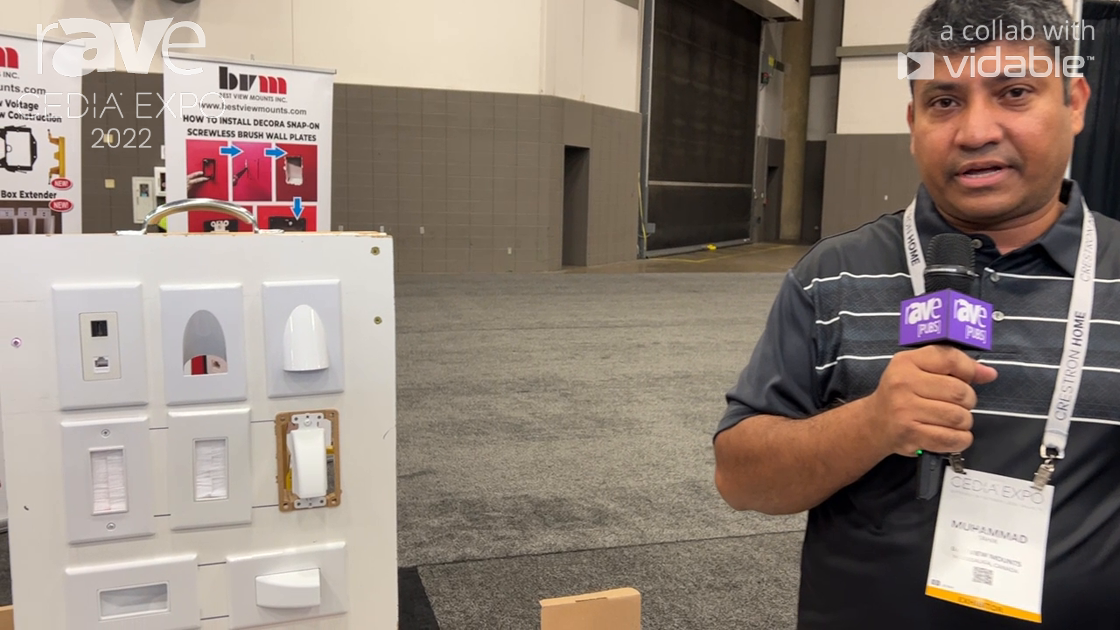 CEDIA Expo 22: Best View Mounts Features Home Theater Low-Voltage Mounting Brackets