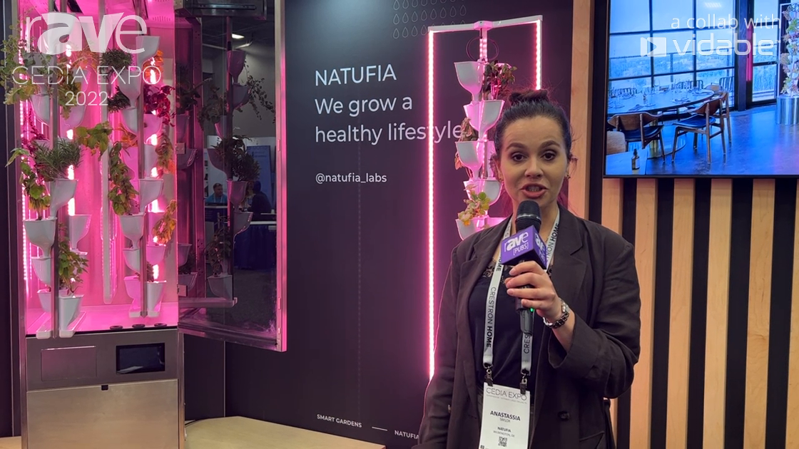 CEDIA Expo 22: Natufia Presents Smart Kitchen Garden With Built-In Watering, Grow Lights