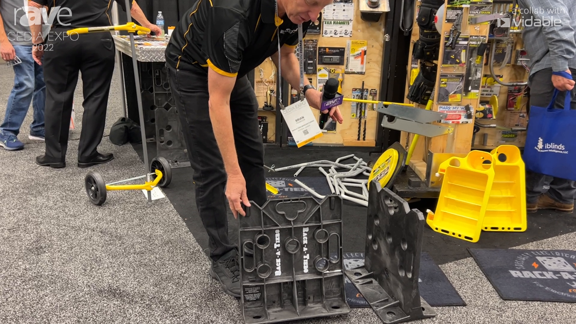 CEDIA Expo 22: Rack-A-Tiers Features Wire Dispensers for Running Cabling, Other Work Site Needs