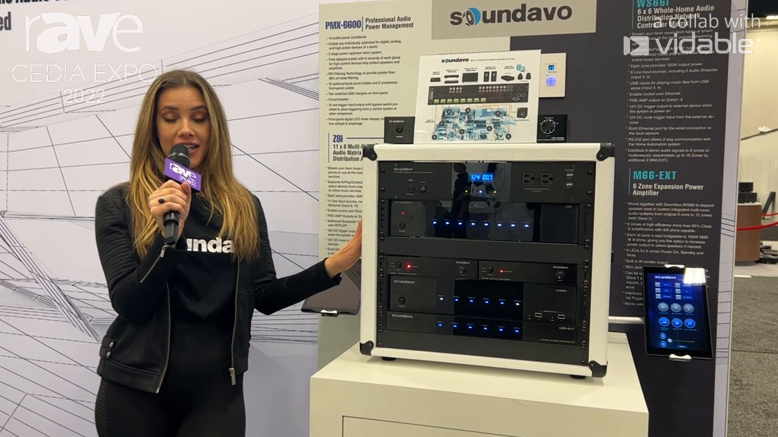 CEDIA Expo 22: Soundavo Features Model Z8i Matrix Amplifier With 11 Inputs and Eight Zone Outputs