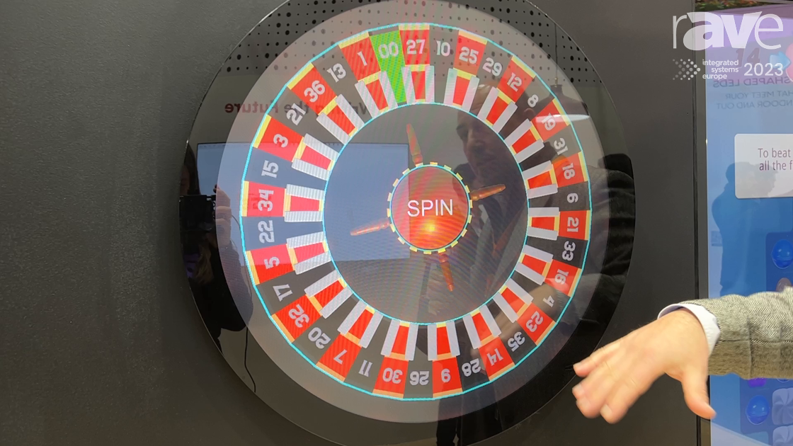 ISE 2023: DISPLAX Demos the Skin Round, a Round PCAP Touchscreen
