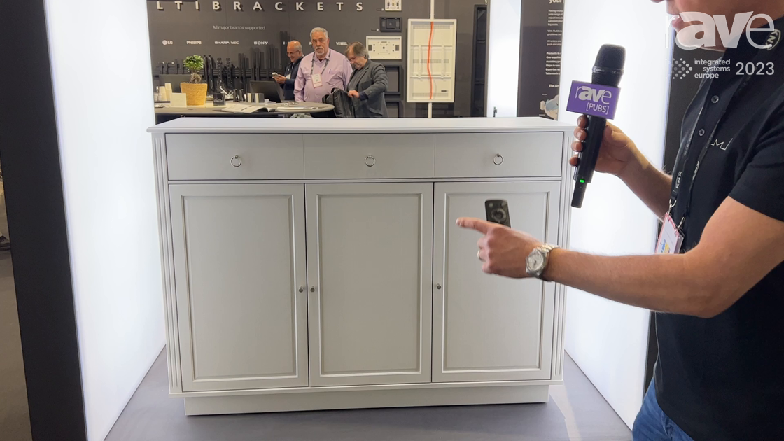 ISE 2023: Multibrackets Details AV Cabinet Solutions with TV Lift