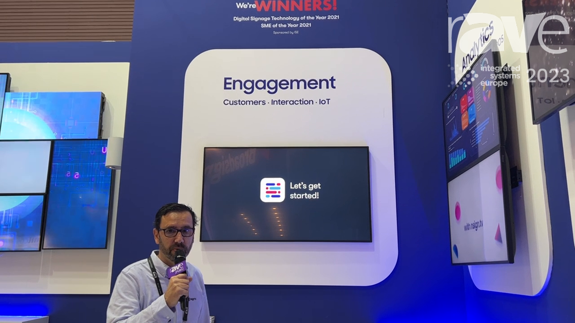 ISE 2023: nsign.tv Shows Off IoT Interactions with Lift and Learn Technology