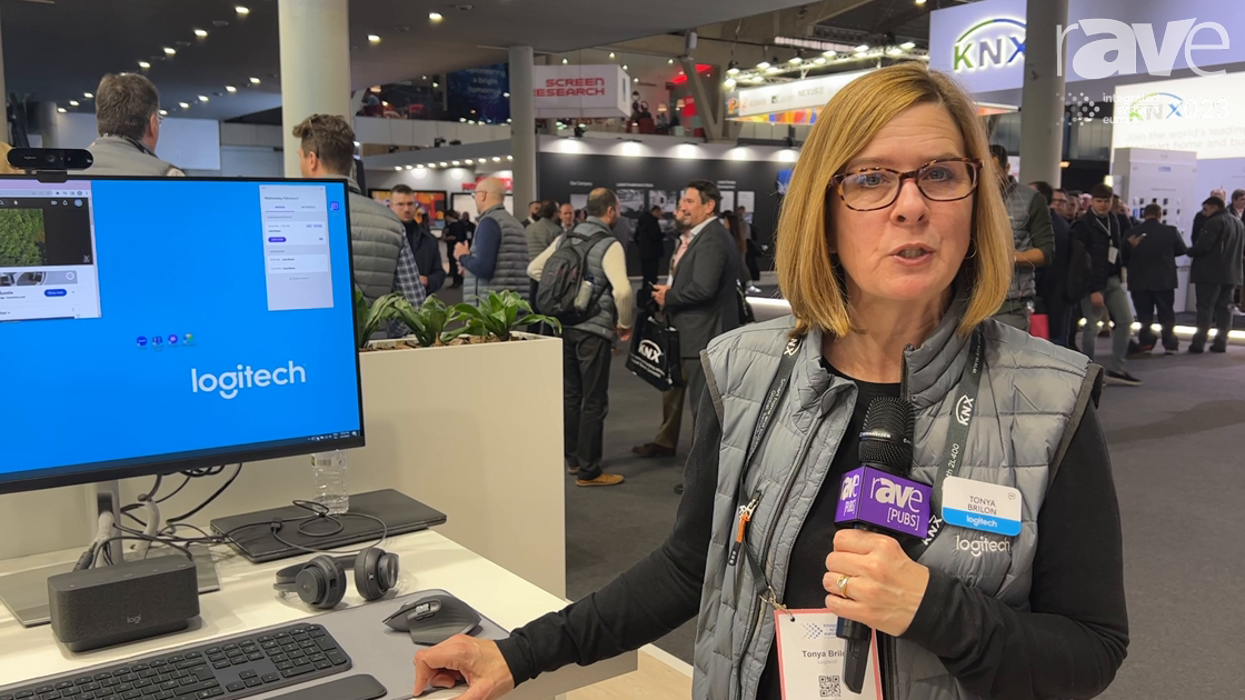 ISE 2023: Logitech Demos Logi Dock Docking Station with Integrated Meeting Control