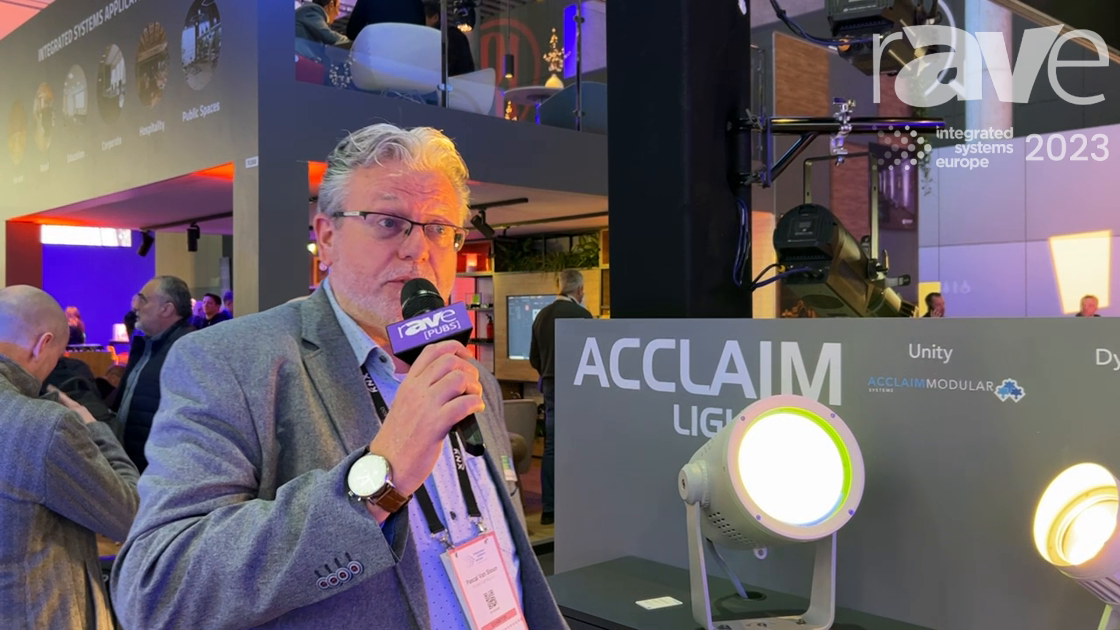 ISE 2023: Acclaim Lighting Talks UNITY Outdoor LED Floodlight with Built-in Aria Wireless Control