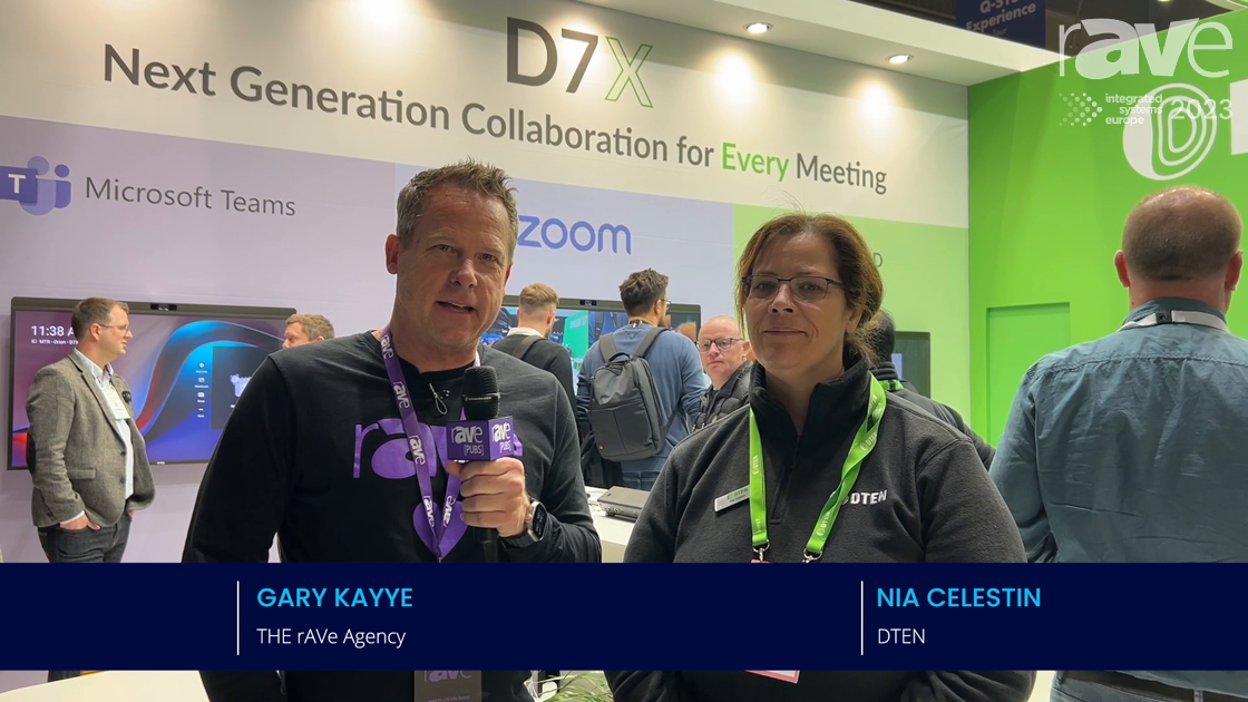 ISE 2023: Gary Kayye Interviews Nia Celestin of DTEN About First-Time Microsoft Teams Demonstration