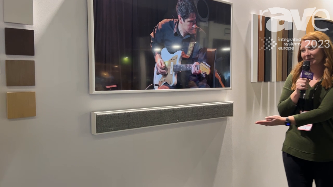 ISE 2023: Leon Speakers Displays FrameBar, a Soundbar Designed for Samsung Frame TV
