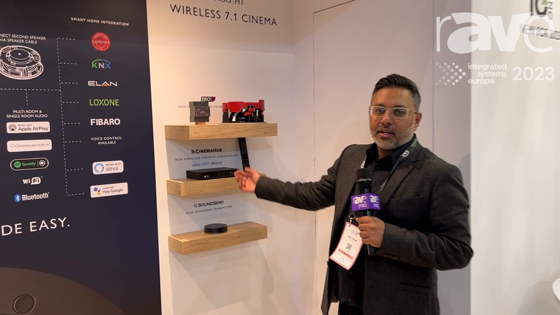 ISE 2023: Lithe Audio Breaks Down WiSA Wireless CinemaHub for Simplified In-Ceiling Surround Sound