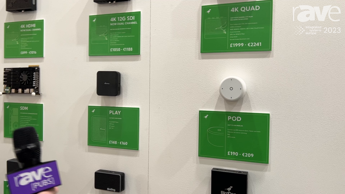 ISE 2023: BirdDog Shows Off New BirdDog Pod NDI to USB Webcam