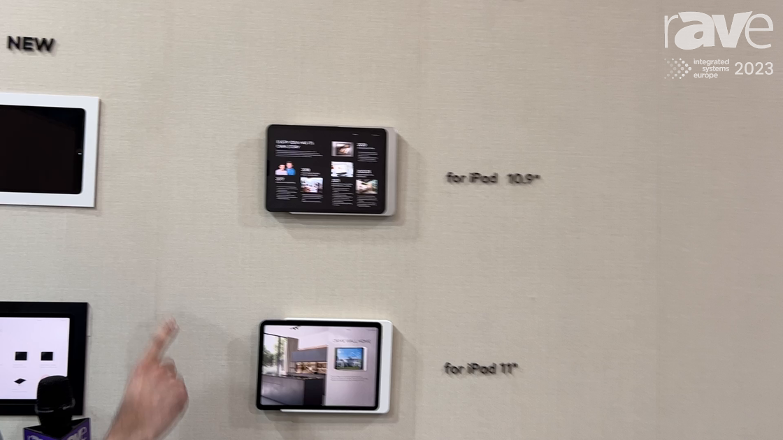 ISE 2023: Displine Showcases Dame Wall Home Wall Mount for iPads
