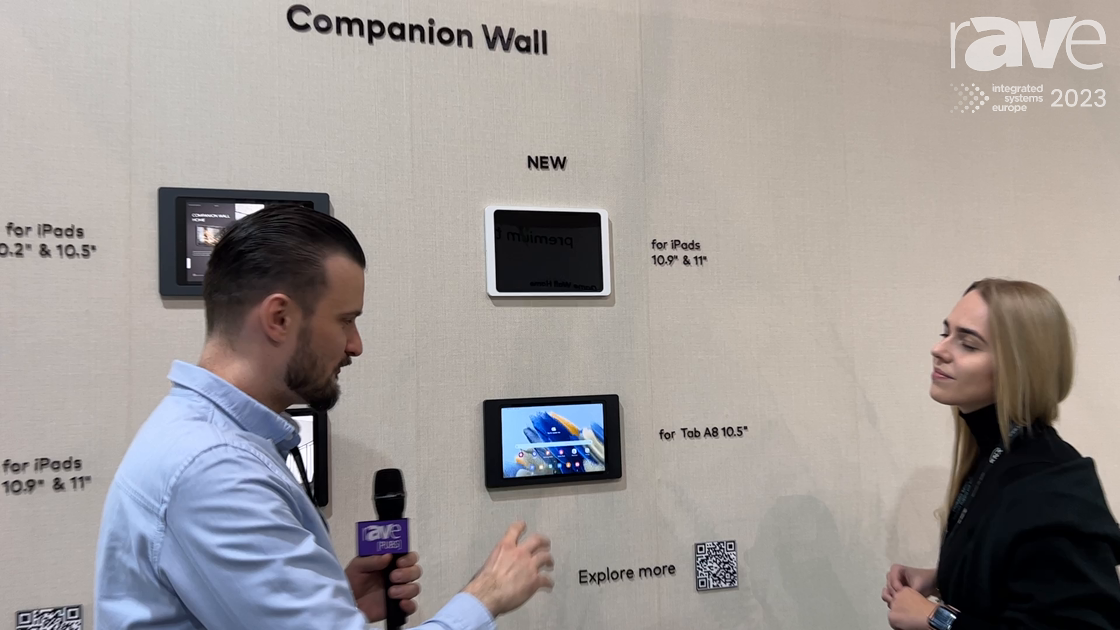 ISE 2023: Displine Talks About Companion Wall Mount Frame for iPads