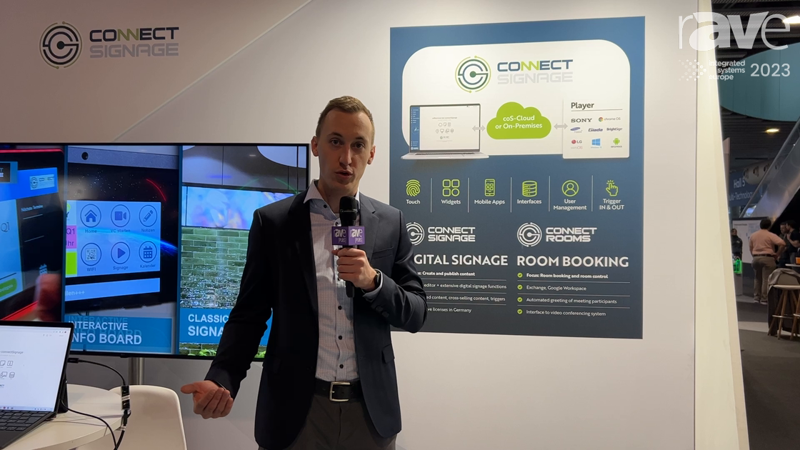 ISE 2023: Connect Signage Talks Flexible Digital Signage Software, Connect Rooms for Room-Booking