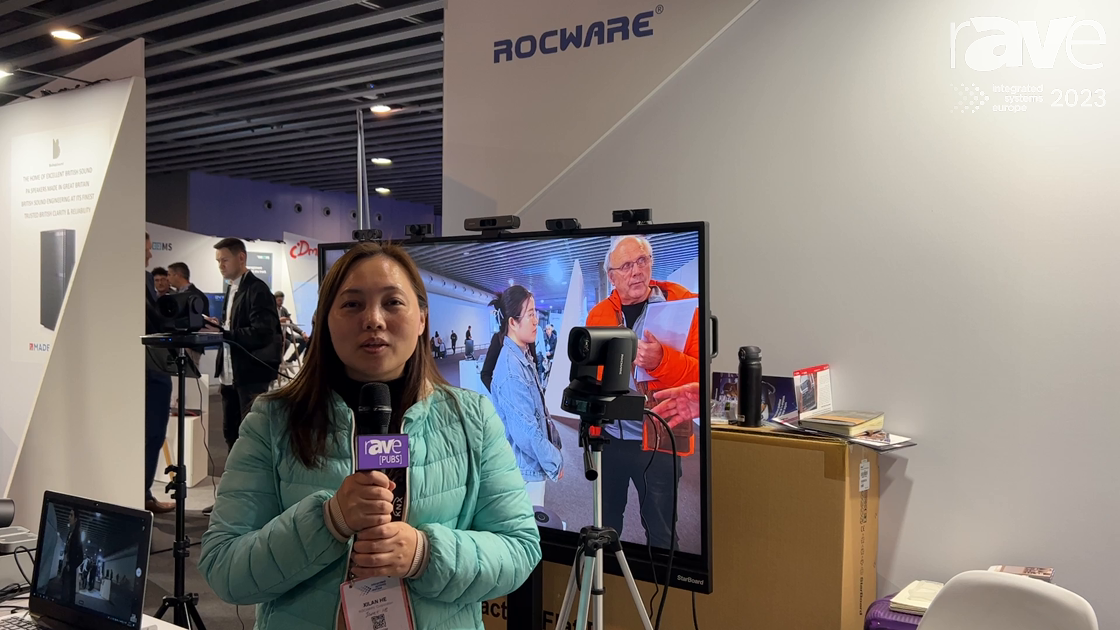 ISE 2023: Rocware Shows rAVe Its PoE-Powered 1080p PTZ USB 3.0 Camera for Videoconferencing