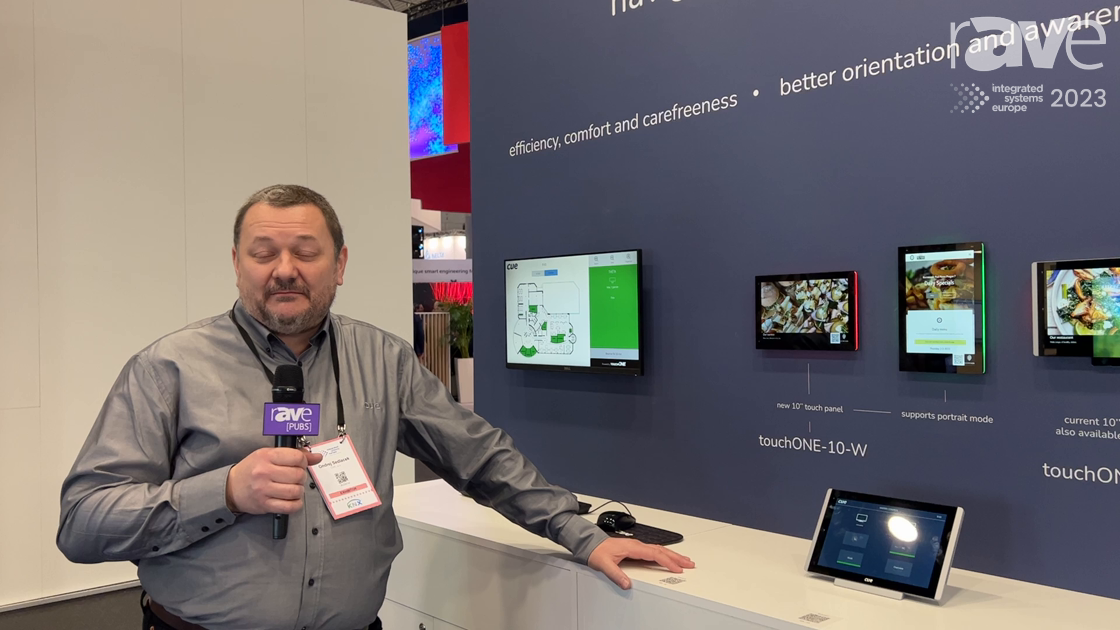 ISE 2023: CUE Shows touchONE Navigation (Wayfindina) and Reservation System Software and Touch Panel