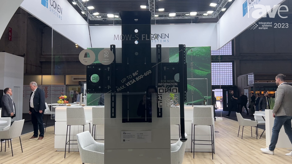 ISE 2023: Conen Systems Shows Off MOW-S Flex Adjustable Display Stand