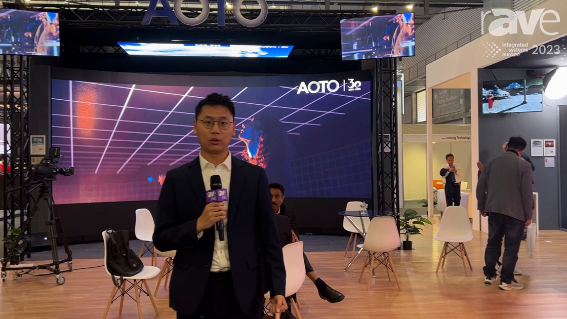 ISE 2023: AOTO Shows Prototype 0.3mm MicroLED Display