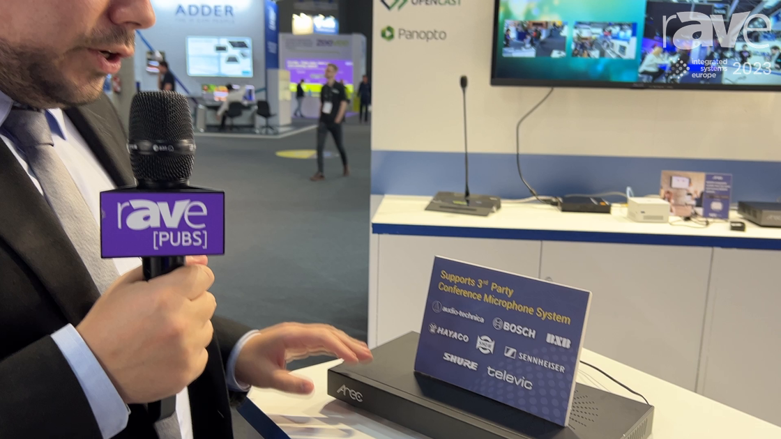 ISE 2023: AREC Inc. Shows DS-4CU Speaker-Tracking Station, Compatible With Third-Party Mics for UCC