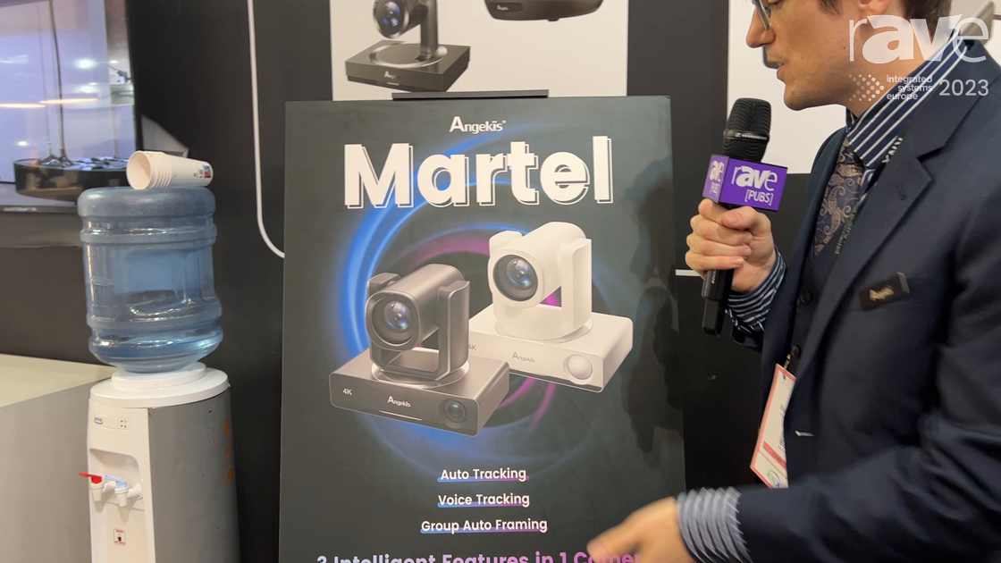 ISE 2023: Angekis Shows Martel Smart 4K@60 Camera with Auto Tracking, Voice Tracking, Group Framing