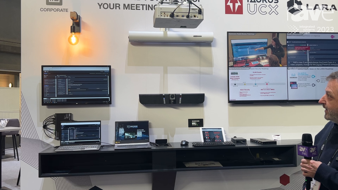 ISE 2023: Lightware Demos LARA Room Automation System for Meetings