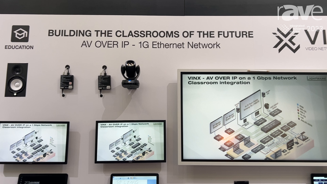 ISE 2023: Lightware Displays VINX Video Network Extender for Education, Corporate Applications