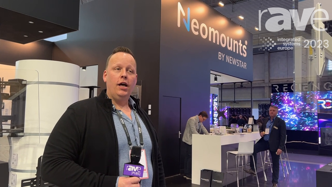 ISE 2023: Neomounts Overviews Two New Mobile Display Floor Stands