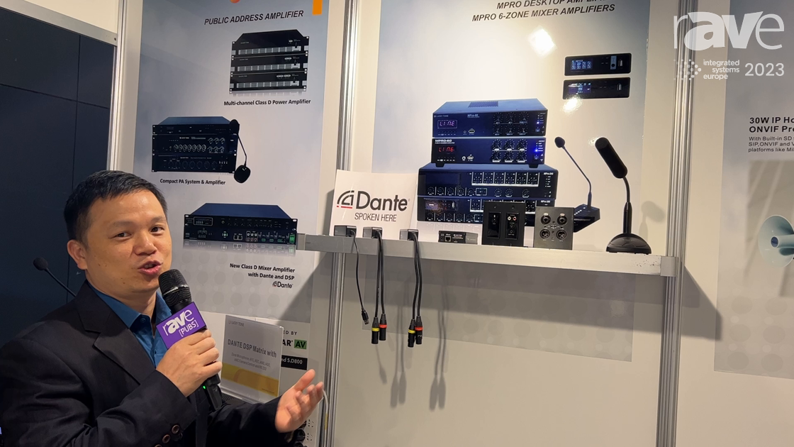ISE 2023: Lucky Tone Showcases Dante Accessories for Public Address Systems