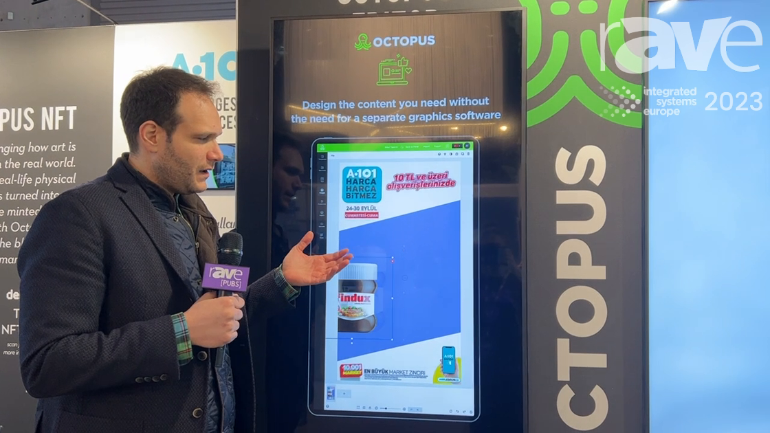 ISE 2023: Octopus Digital Signage Shows Off Drag and Drop Editor for Content Creation